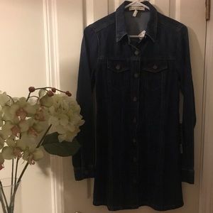 NWT Dark denim jean dress size sx.